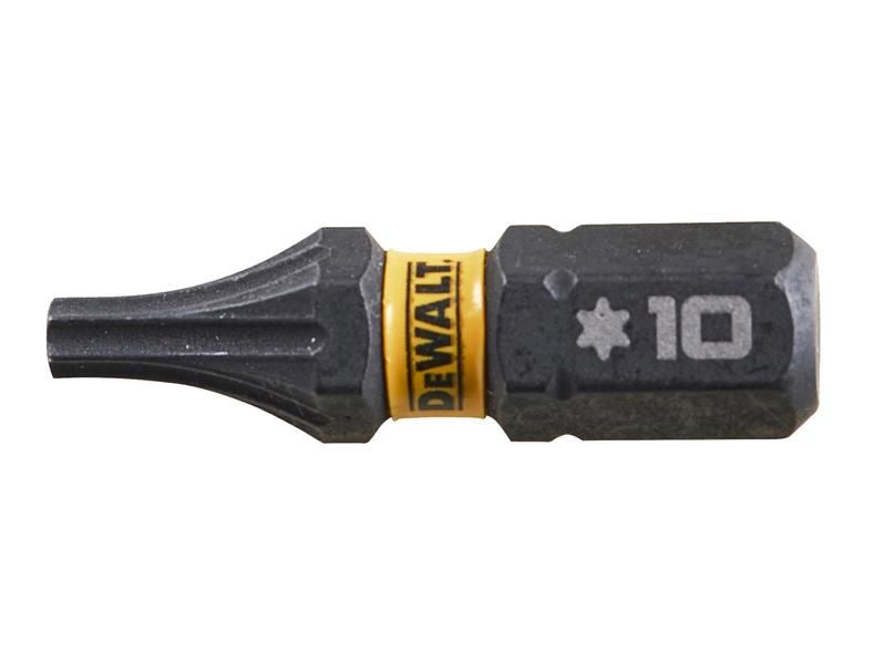 DeWALT Power Tools EXTREME FlexTORQ Bits T10 x 25mm (Pack 5) DeWALT Power Tools - Town Tools