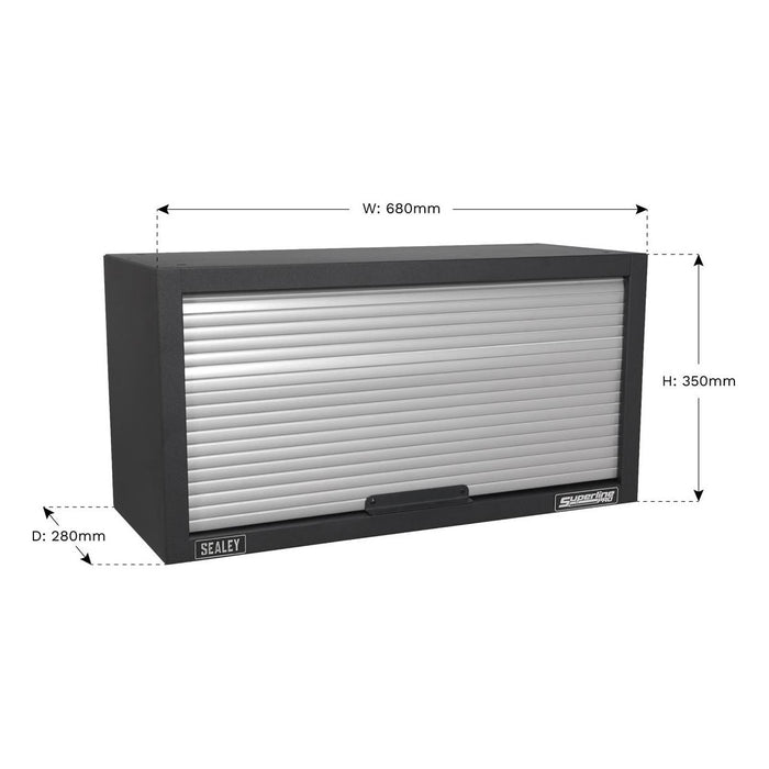 Sealey Modular Wall Cabinet Tambour Front 680mm APMS54 Sealey - Town Tools 