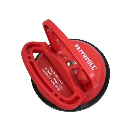 Faithfull Single Pad Suction Lifter 120mm Pad Faithfull - Town Tools
