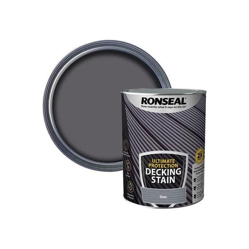 Ronseal Ultimate Protection Decking Stain Slate 5 litre Ronseal - Town Tools