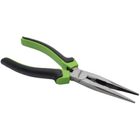 Sealey Long Nose Pliers 200mm (Black/Green) S01277-02
