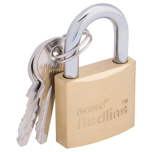 Draper Brass Cylinder Padlock, 30mm 68021 Draper - Town Tools 