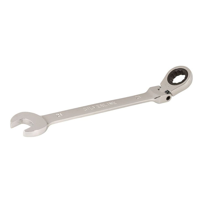 Silverline Flexible Head Ratchet Spanner 21mm Silverline - Town Tools 