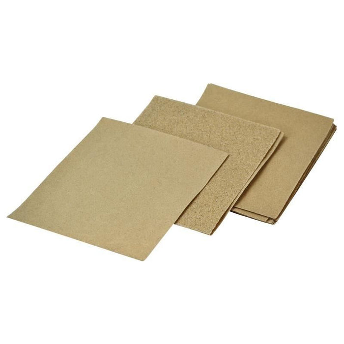 Faithfull Cork Block Glasspaper Sanding Sheets Assorted (Pack 10) Faithfull - Town Tools