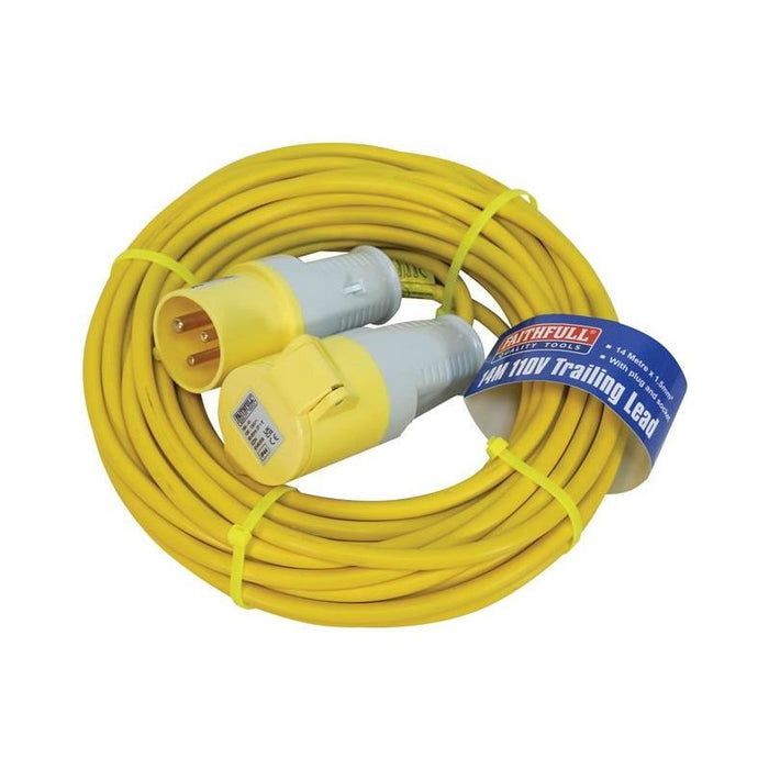 Faithfull Power Plus Trailing Lead 110V 16A 1.5mm Cable 14m Faithfull Power Plus - Town Tools
