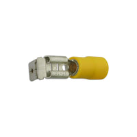 Connect Yellow Piggyback Terminal 6.3mm 100pc 30223