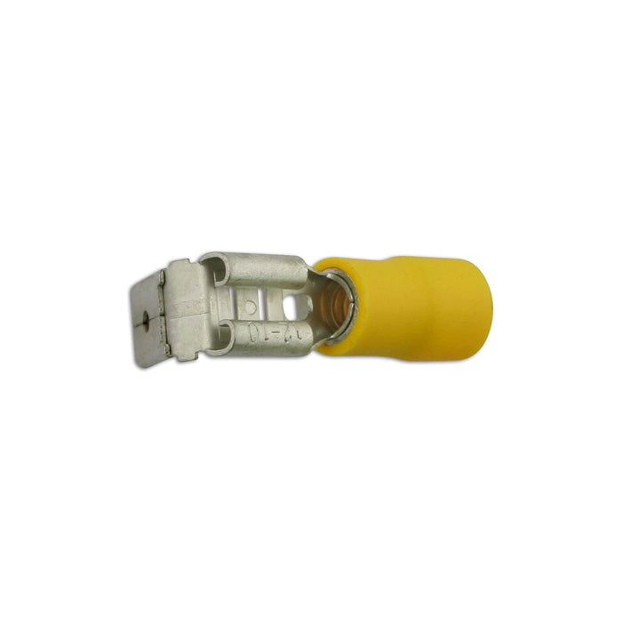 Connect Yellow Piggyback Terminal 6.3mm 100pc 30223 Tool Connection - Town Tools 