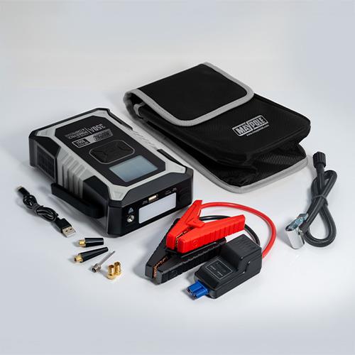 Maypole Lithium Ion Power Pack & Compressor (12,000Mah/ 350A) Car Battery Jump Starter