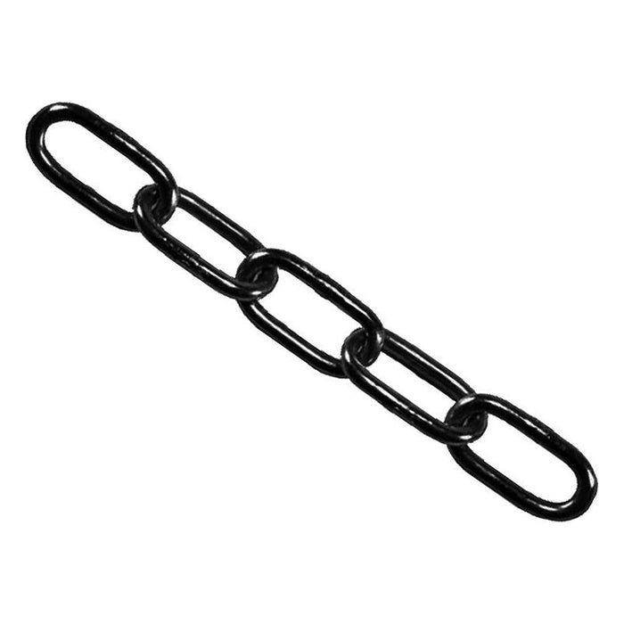Faithfull Black Japanned Chain 4mm x 30m Reel - Max. Load 120kg Faithfull - Town Tools