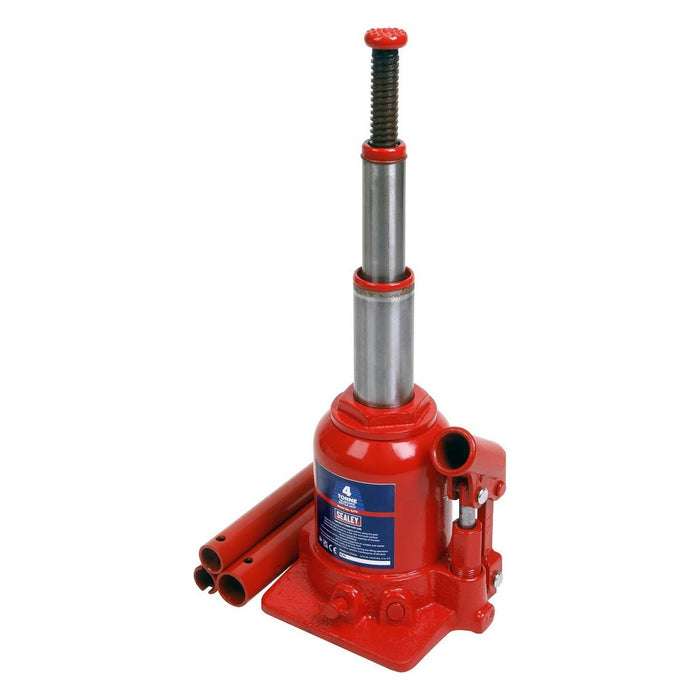 Sealey Bottle Jack 4 Tonne Telescopic SJT4 Sealey - Town Tools 