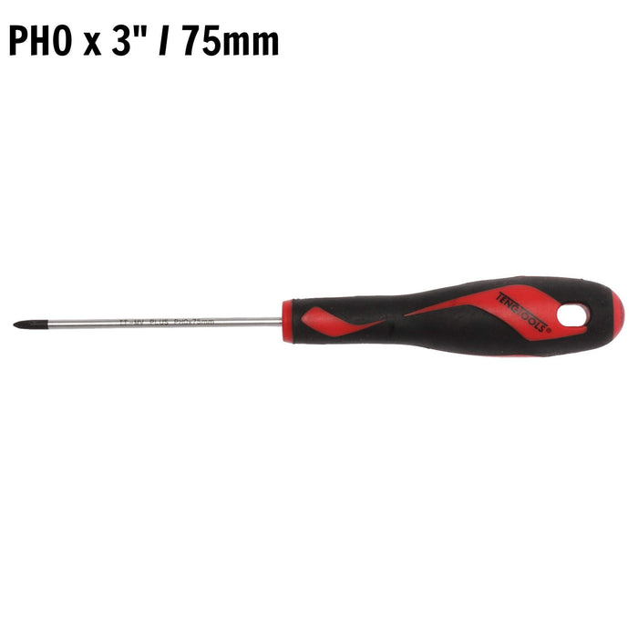 Teng Tools PH Screwdriver PH0 x 75mm S Teng Tools - Town Tools 