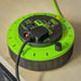 10m Cassette Type Cable Reel with Thermal Trip 2 x 230V & 2 x USB - Hi-Vis Green Sealey - Town Tools 