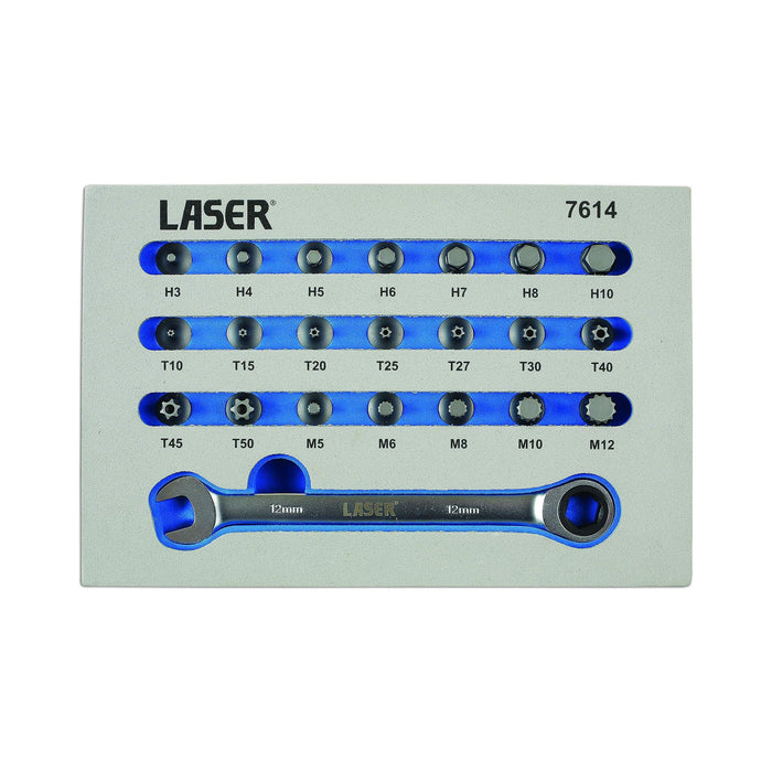 Laser Low Profile Bit Set 22pc 7614