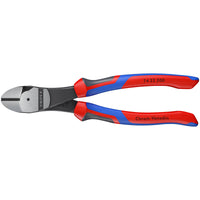 KNIPEX 74 22 200 High Leverage Diagonal Cutter, 200mm - 74 22 200