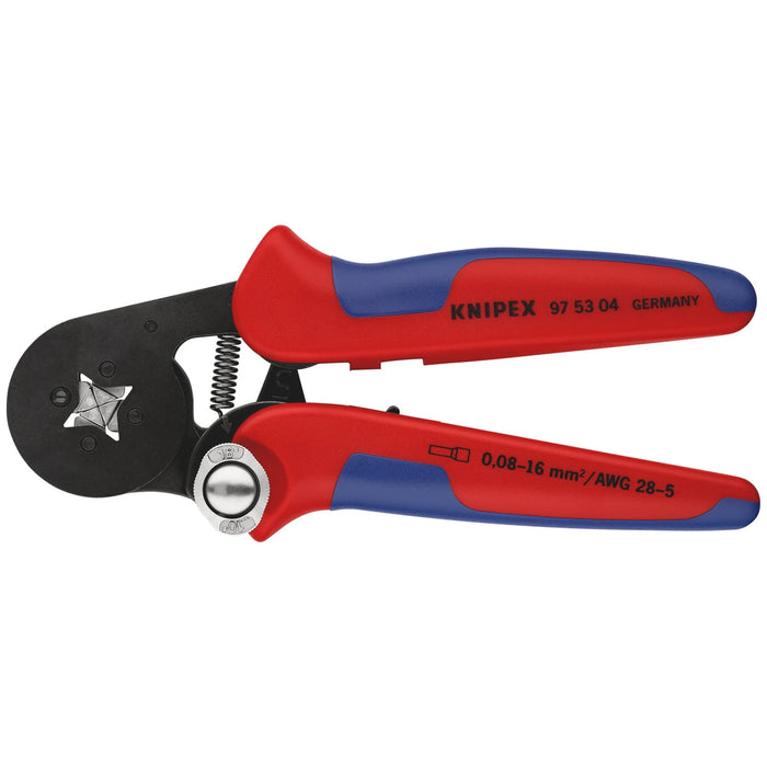 KNIPEX 97 53 04 SB Self-Adjusting Crimping Pliers,2 x 6 mm², 180mm - 97 53 04 SB