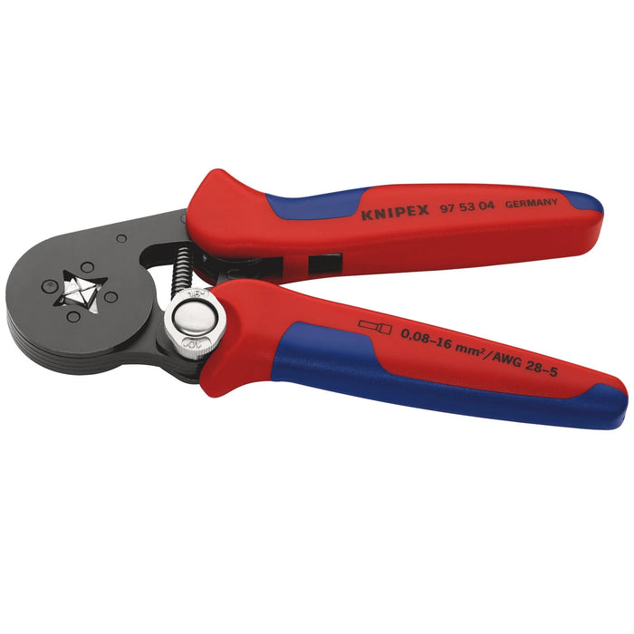 KNIPEX 97 53 04 SB Self-Adjusting Crimping Pliers,2 x 6 mm², 180mm - 97 53 04 SB