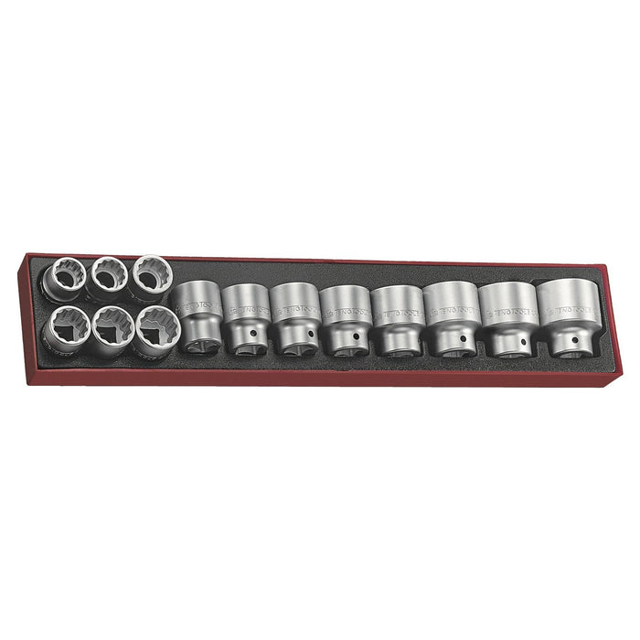 Teng Tools 3/4" Socket Set 12 pt AF TTX4 14 Pieces Teng Tools - Town Tools 