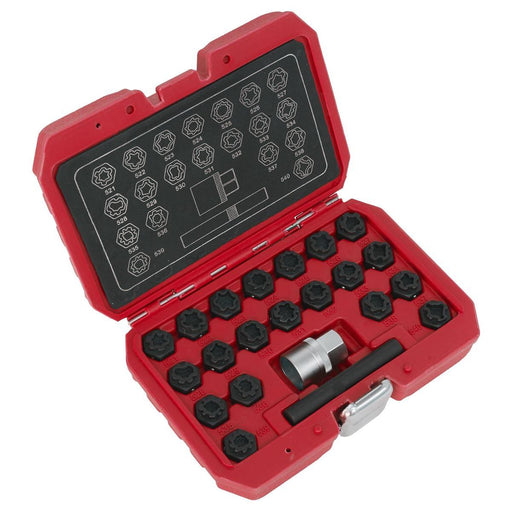 Sealey Locking Wheel Nut Key Set 22pc VAG SX220 Sealey - Town Tools 