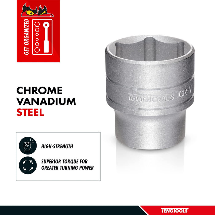 Teng Tools 3/8" Socket 6 pt Metric 16mm Teng Tools - Town Tools 