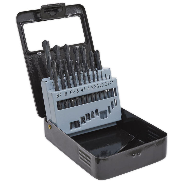 Sealey HSS Roll Forged Drill Bit Set 19pc1-10mm DBS19RF Sealey - Town Tools 