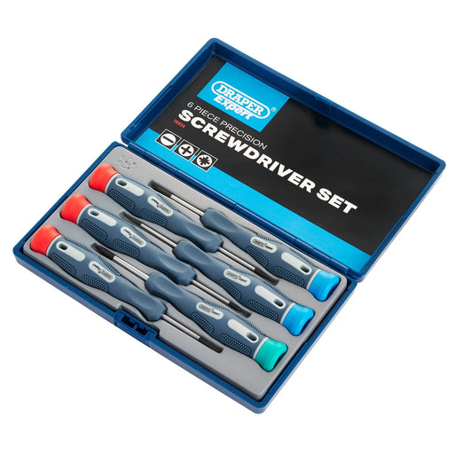Draper Expert Soft Grip Precision Screwdriver Set (6 Piece) - PSS6 - image 1