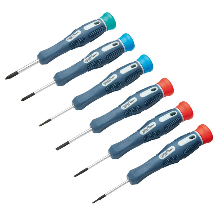 Draper Expert Soft Grip Precision Screwdriver Set (6 Piece) - PSS6