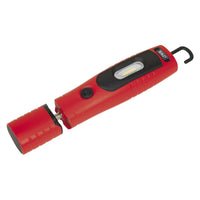 Sealey Rechargeable 360 Inspection Light 7 SMD & 3W SMD LED Red Lithium-ion