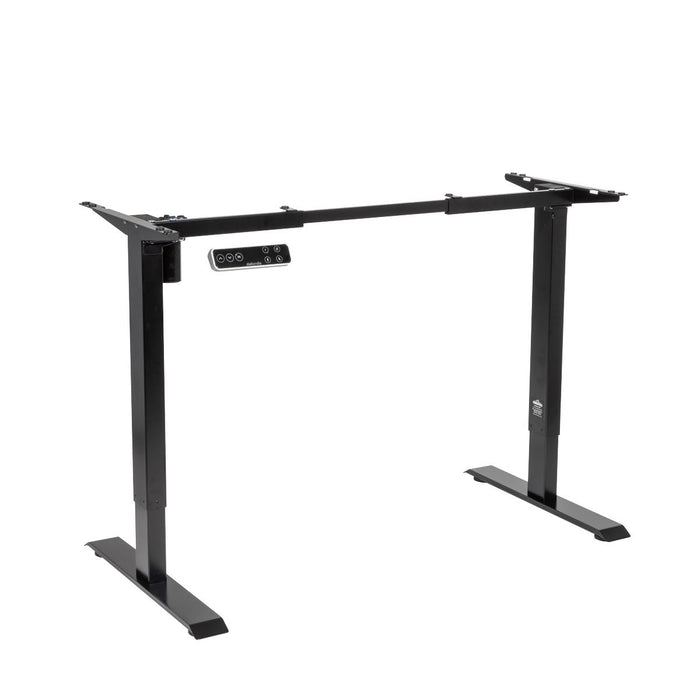 Dellonda Single Motor Ultra-Quiet Adjustable-Height Desk Frame- Black