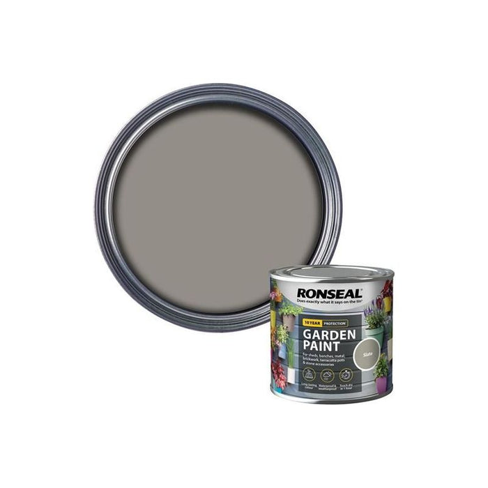 Ronseal Garden Paint Slate 250ml Ronseal - Town Tools