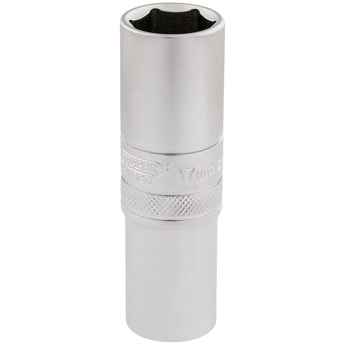 Draper 6 Point Metric Deep Socket, 1/2" Sq. Dr., 17mm 16649 Draper - Town Tools 