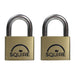 Squire LN5T Lion Brass Padlocks 5-Pin 50mm Twin Pack Squire - Town Tools