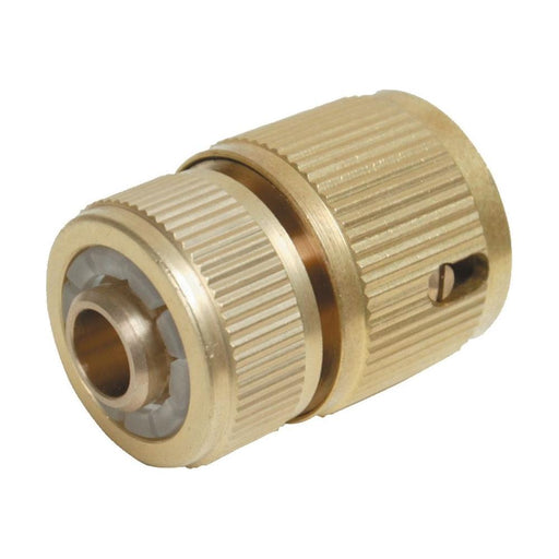 Silverline Quick Connector Auto Stop Brass 1/2" Female Silverline - Town Tools 