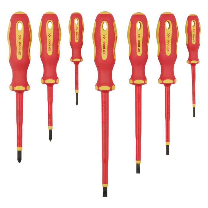 Draper XP1000 VDE Screwdriver Set (7 Piece) 64694 Draper - Town Tools 