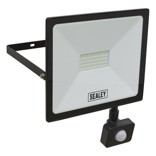 Sealey Extra Slim Floodlight with PIR Sensor 50W SMD LED LED113PIR Sealey - Town Tools 