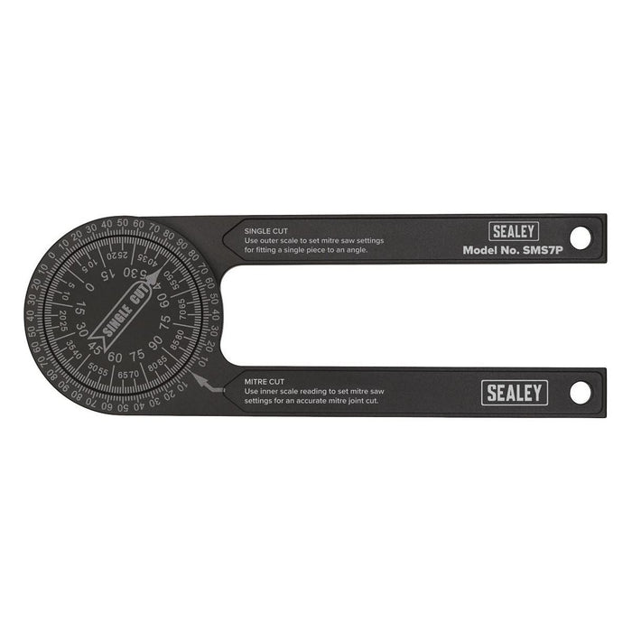 Sealey Mitre Saw Protractor Aluminium SMS7P Sealey - Town Tools 