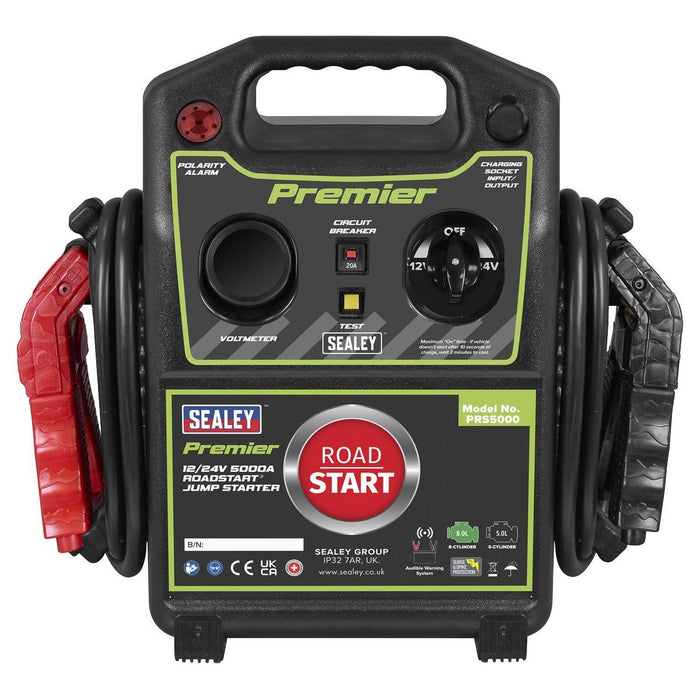 Sealey Premier 12/24V Premier RoadStart Jump Starter 5000A PRS5000 Sealey Premier - Town Tools 