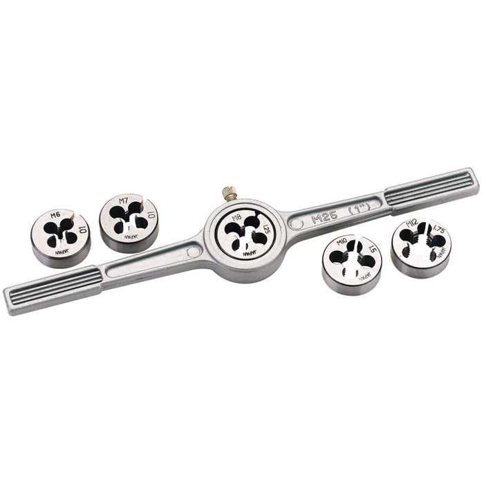 Draper Circular Metric Die and Holder Set (6 Piece) - D26MM/A