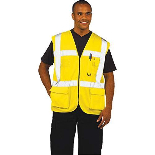 Portwest Berlin Executive Hi-Vis Vest - Yellow - XX Large