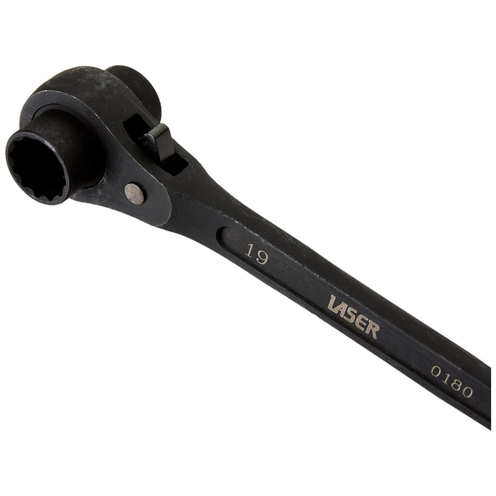 Laser Ratchet Podger Spanner 17mm x 19mm 0180