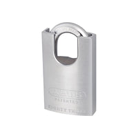 Abus Mechanical 83/50mm Chrome Plated Brass Padlock Hardened Closed Shackle