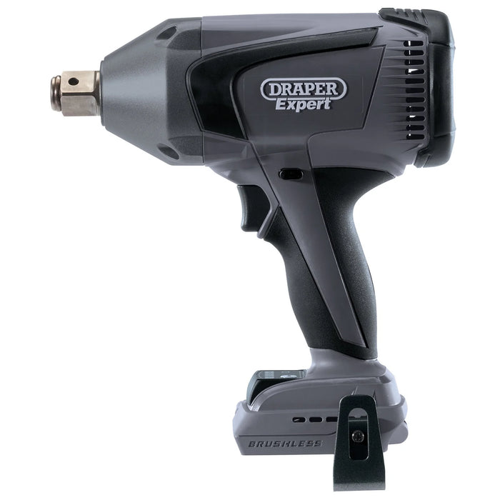 Draper Expert XP20 20V Brushless Impact Wrench, 3/4" Sq. Dr., 1060Nm (Sold Bare)