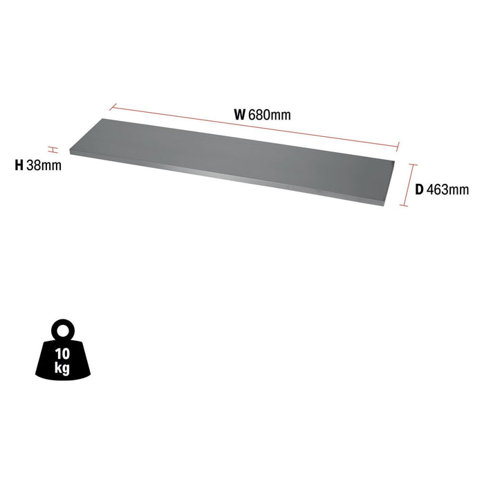 Draper BUNKER Modular Stainless Steel Worktop, 680mm 33171 Draper - Town Tools 