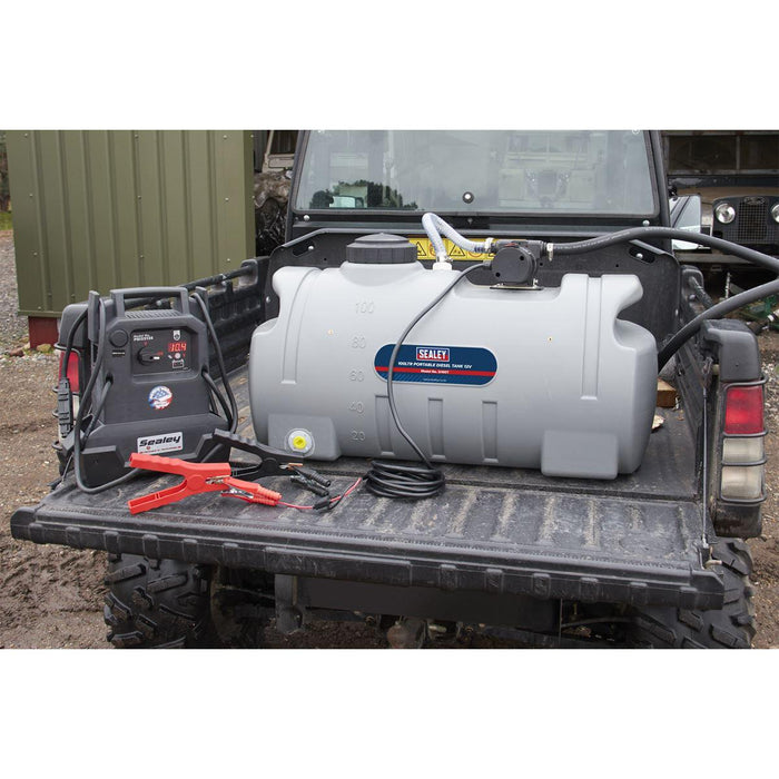 Sealey Portable Diesel Tank 100L 12V D100T Sealey - Town Tools 