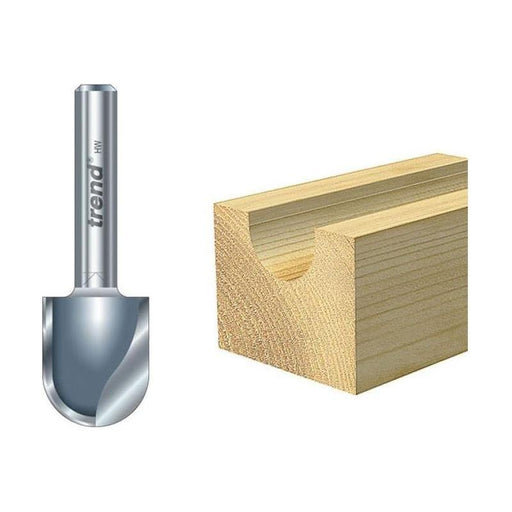 Trend 12/3 x 1/4 TCT Radius Cutter 3.0mm Radius Trend - Town Tools