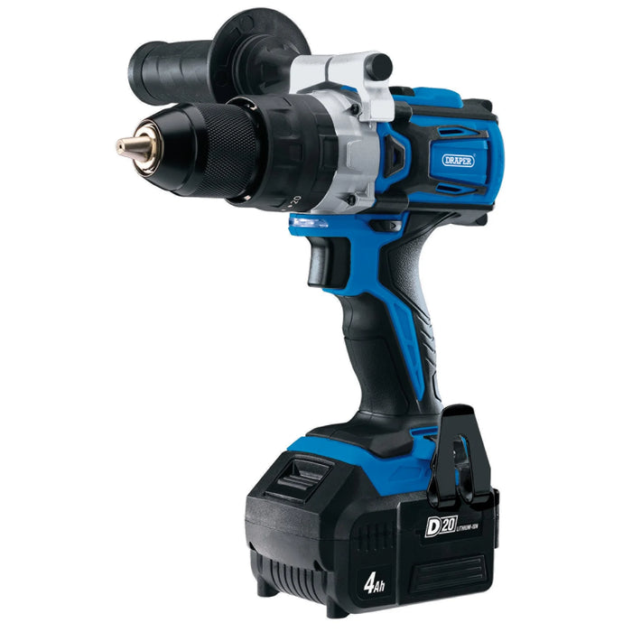 D20 20V Brushless Combi Drill, 1 x 4.0Ah Battery, 1 x Fast Charger - D20CD60SET