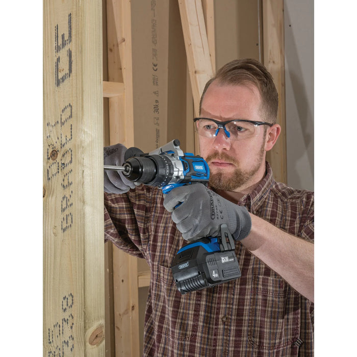 D20 20V Brushless Combi Drill, 1 x 4.0Ah Battery, 1 x Fast Charger - D20CD60SET
