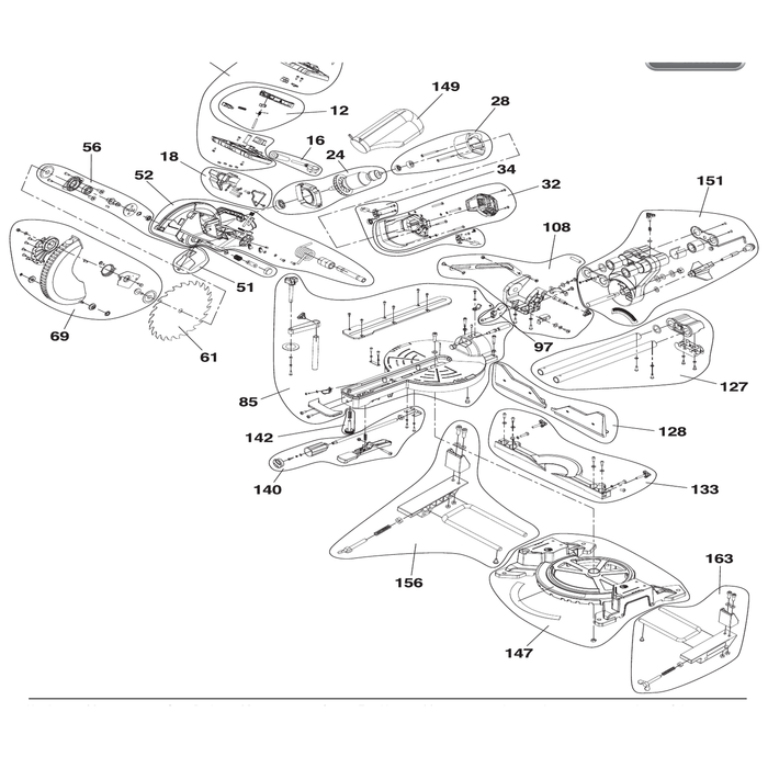 Draper Motor Housing Assembly YSMS255E-32