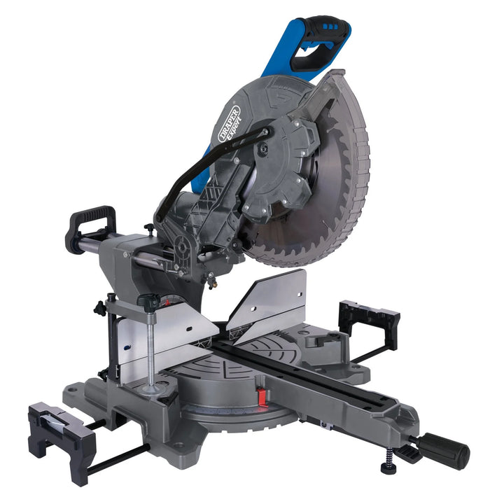 Draper Expert Double Bevel Sliding Compound Mitre Saw, , 2000W 255-305mm