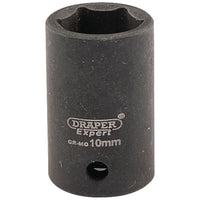 Draper Expert HI-TORQ 6 Point Impact Socket, 1/4" Sq. Dr., 10mm