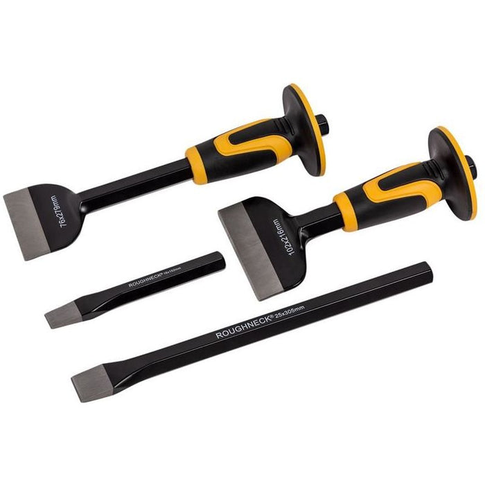 Roughneck Bolster & Cold Chisel Set 4 Piece Roughneck - Town Tools